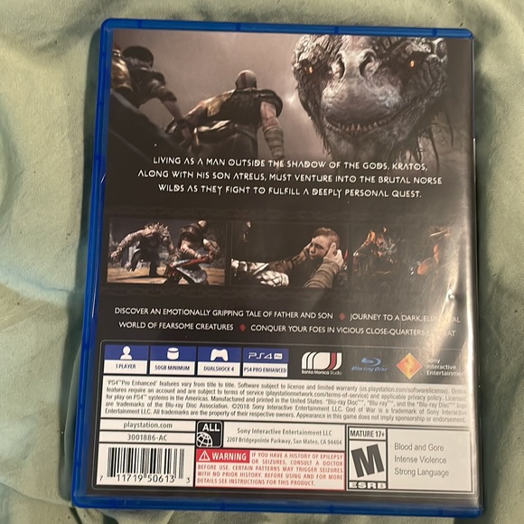 God of War PlayStation 4 ps4 video game - Picture 2 of 6